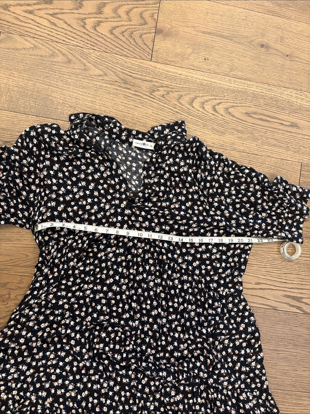 NATURAL LIFE Black Floral Button-Front Maxi Dress - Picture 2 of 2